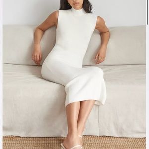 Aritzia Wilfred Sweater Midi Pinot Dress in Blue XXS